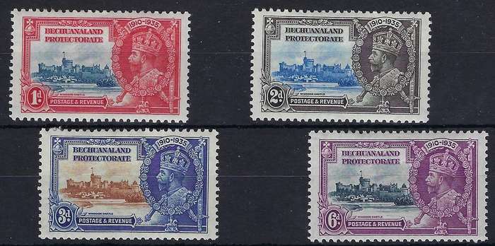 BECHUANALAND PROTECTORATE  19351d-6d  mmSG111/114silver jubilee full set  CAT R 240