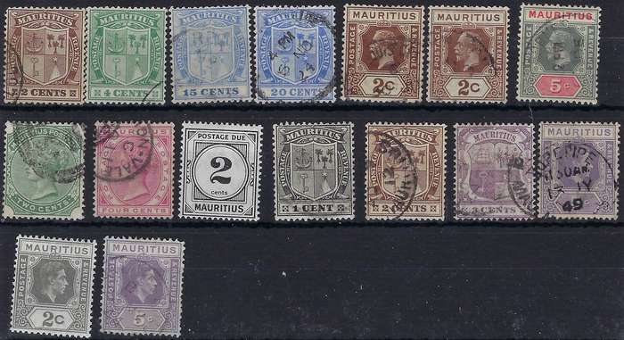 MAURITIUS 1885/1966  1c-20cusedSG d8-252various multicolour CAT R 550