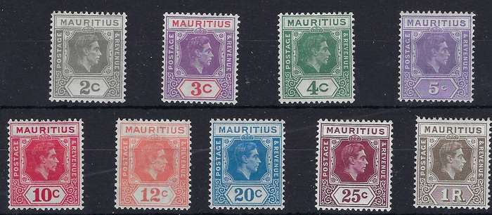 MAURITIUS  19382c-1r  mmSG 252-260b  various multicolour   CAT R 900