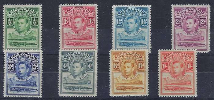 BASUTOLAND 1938 1/2d-1s  m  SG 18-25 king george vi CAT R 340