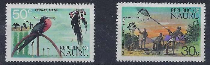 NAURU 1973 30c,50c m   SG 110,111 birds CAT R 40