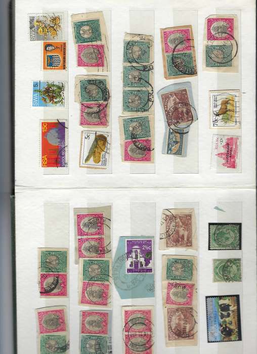 SOUTH AFRICA  A5 album collection of colonial, union and republic stamps, used  14 pages CAT R 500