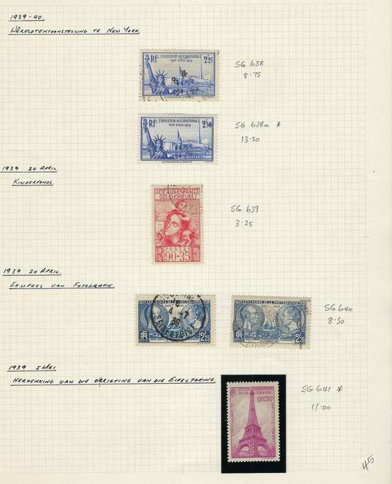 FRANCE 1849-2006  collection in 11 arch albums, mostly used, CAT GBP 4,300 on  1 album 1849-1940