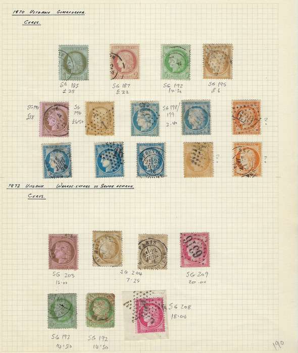 FRANCE 1849-2006  collection in 11 arch albums, mostly used, CAT GBP 4,300 on  1 album 1849-1940