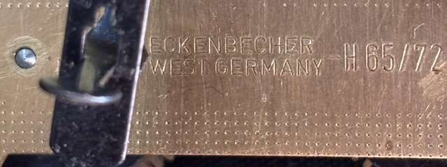 Vintage mechanical Movement PARTS/REPAIR Schmeckenbecher.