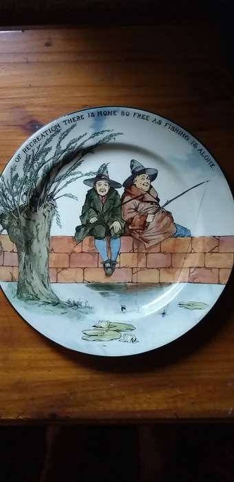 Fine Royal Doulton Series Ware 'Gallant Fishers' Rack Plate D3680