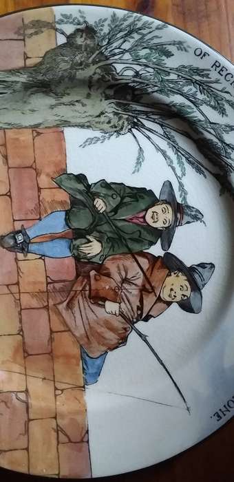 Fine Royal Doulton Series Ware 'Gallant Fishers' Rack Plate D3680