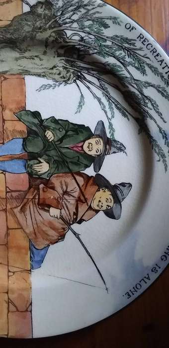 Fine Royal Doulton Series Ware 'Gallant Fishers' Rack Plate D3680