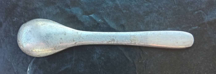vintage or antique silver spoon
