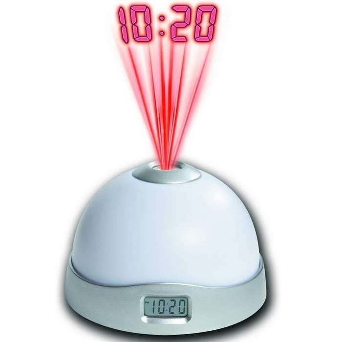 Fluorescent Kids Night Sky Moon Stars Projection Digital Clock
