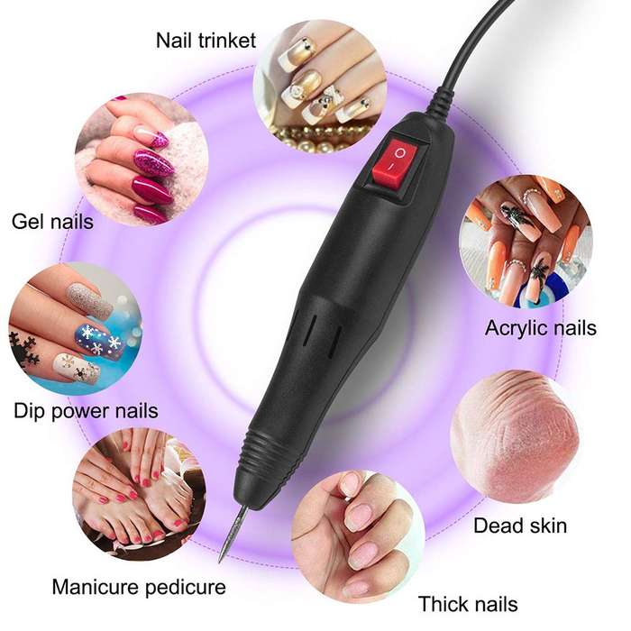 Professional Nail Art Salon Electric Manicure File Nail Drill Machine Kit Set