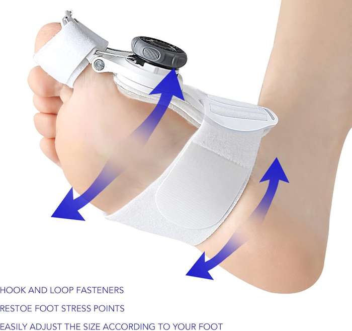 Hallux Valgus Bunion Corrector with Knob fits both legs Orthopedic Toe Straightener