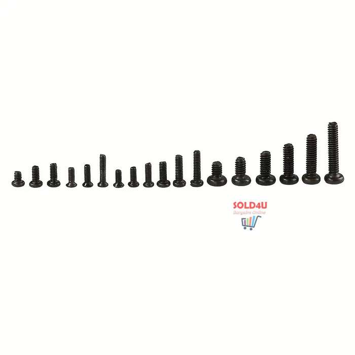 500-Piece Carbon Steel Screws Assortment Kit - 18 TYPES - Laptop Notebook Screws Set Kit Assorted