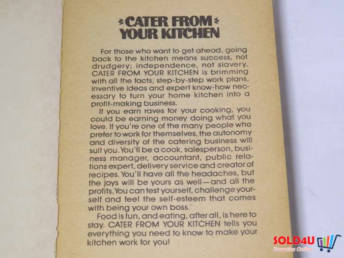 Cater from your Kitchen by Marjorie P.Blanchard