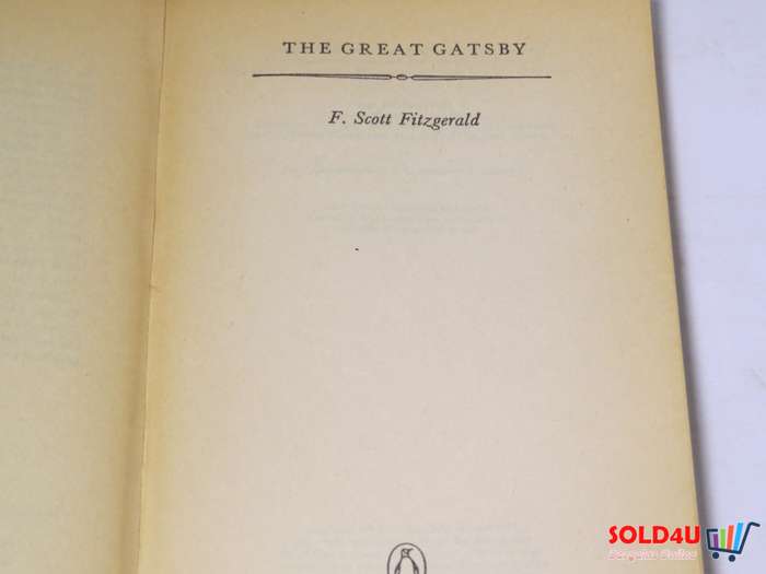 The Great Gatsby  by  F. Scott Fitzgerald