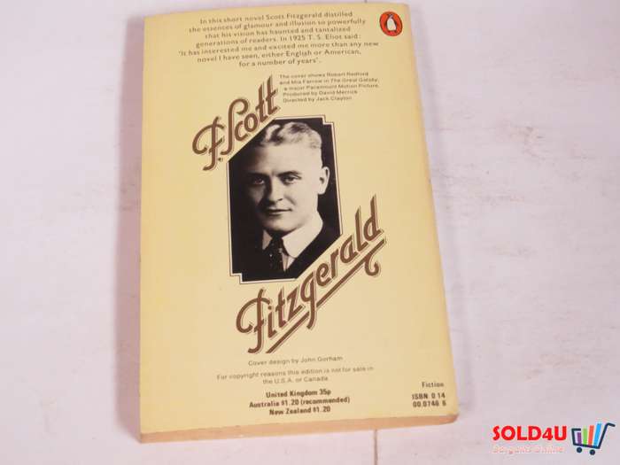 The Great Gatsby  by  F. Scott Fitzgerald