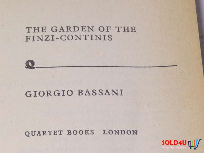 The Garden of the Finzi-Continis by Giorgio Bassani