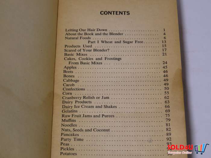 The Natural Foods  Blender Cook Book by Freida H. Nusz