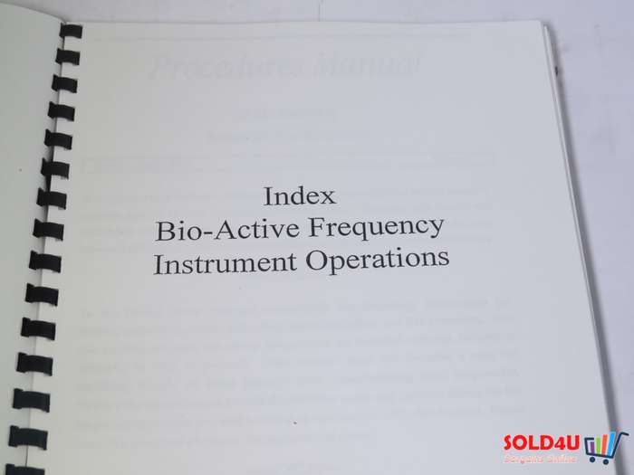 Rife Resonator - Bio - Active Frequency Procedures