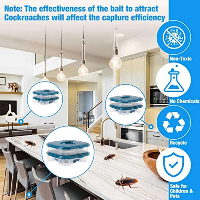 Reusable Double Layer Cockroach Trap Catcher Box