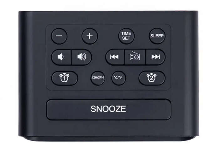 LED Digital Alarm Clock FM Radio with Dual USB Charger