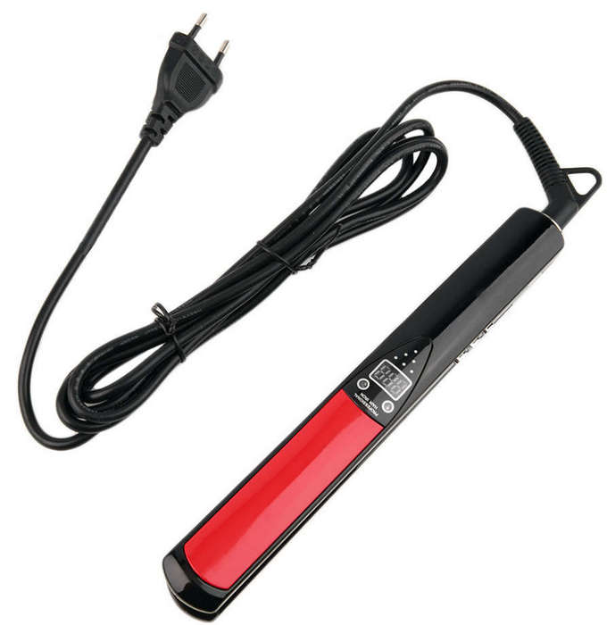 Portable 2 in 1 Ultra-Thin Hair Straightener with LED Display