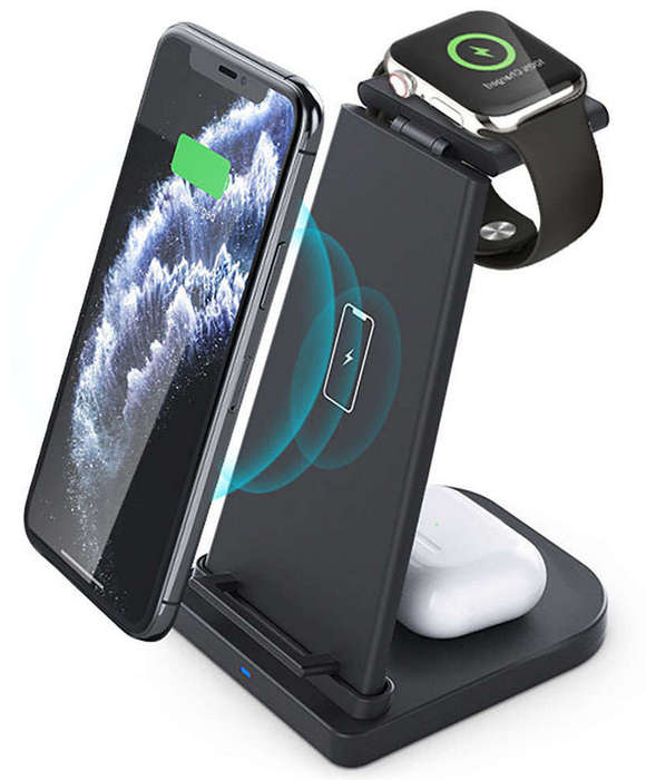 Portable 3 in 1 Fast Wireless Charging Station
