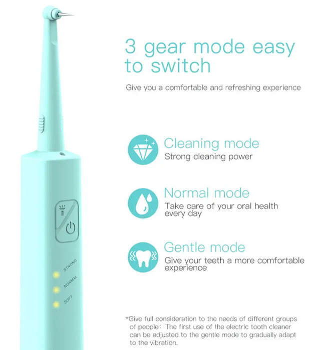 Sonic Dental Calculus Remover with LED Light Blue