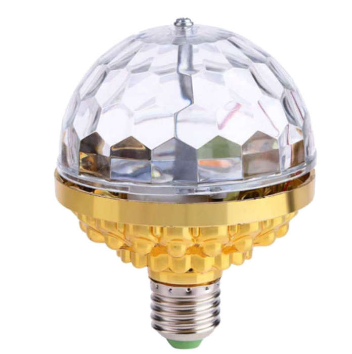 6 Color Disco Ball Lamp RGB Rotating LED Party Bulb