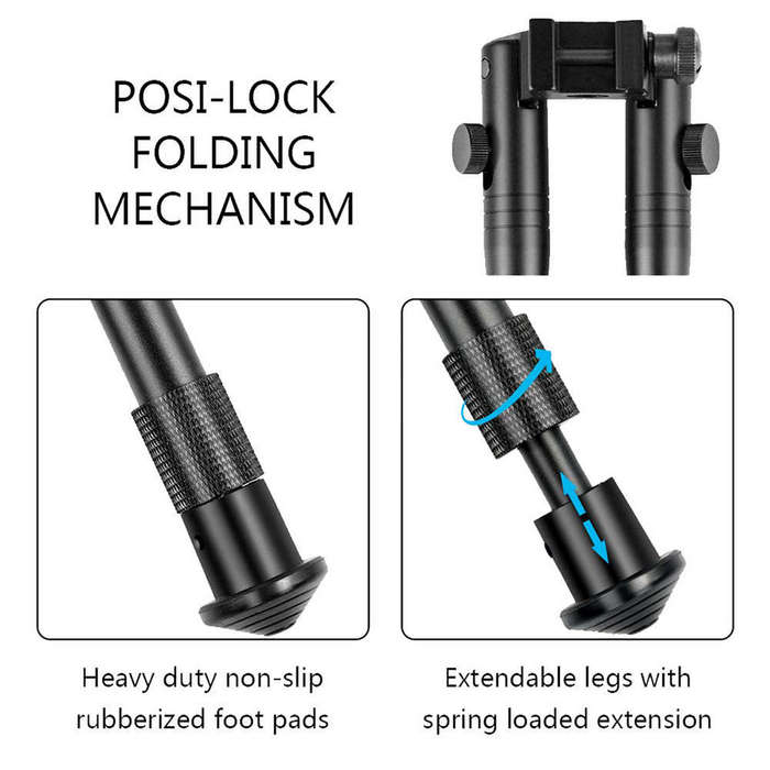 Adjustable Tactical Rifle Bipod Stabilizer