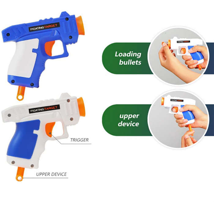 2 Guns Floating Shooting Game with Soft Bullets