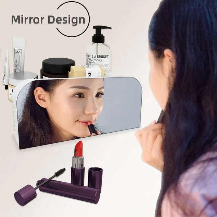 LED Mirror Clock with Alarm Snooze