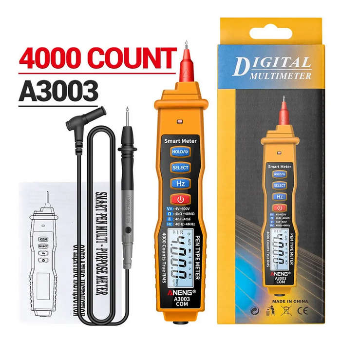 Digital Multimeter Pen Non-Contact AC/DC Voltage, Resistance, Capacitance & Hz Tester Tool