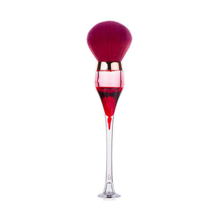 Professional Portable Wine Glass Makeup Brush