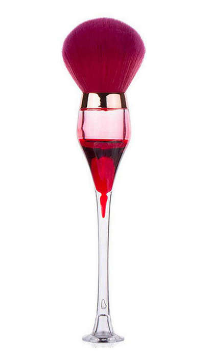 Professional Portable Wine Glass Makeup Brush