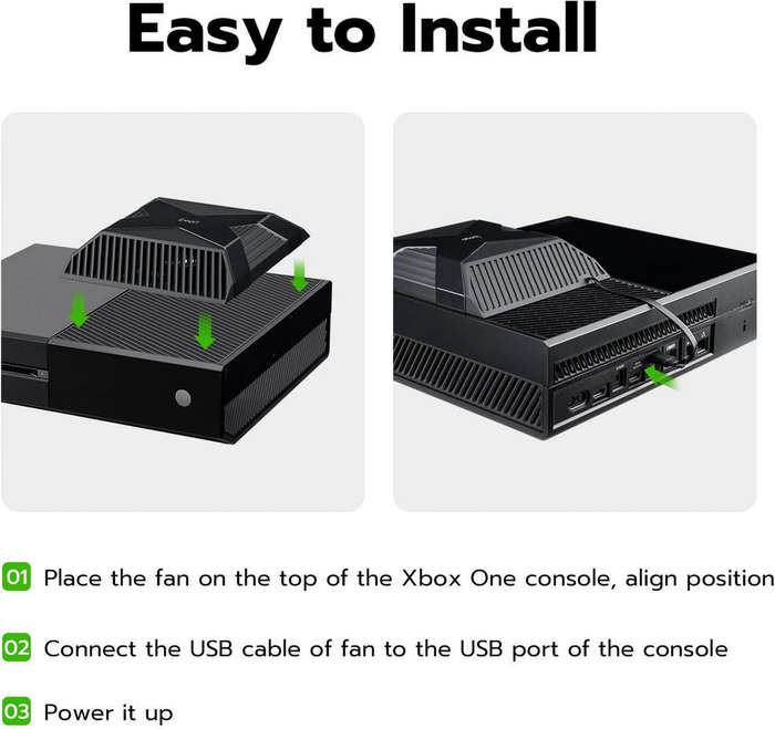 Cooling Fan For Xbox One Ipega PG-X010 USB Powered Auto-Sensing