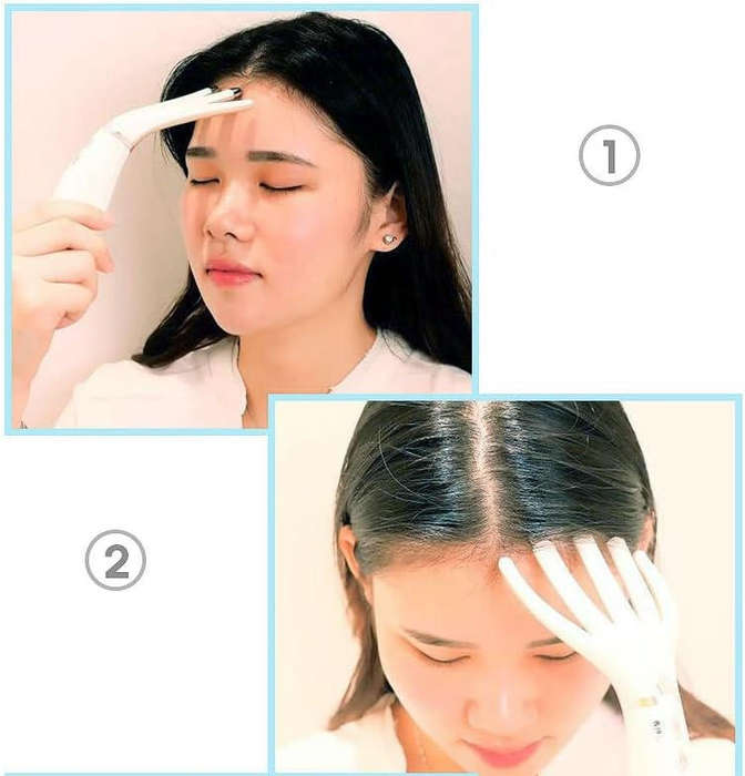 Multi-purpose Portable Vibration Rechargeable Head Massager Hand Shaped