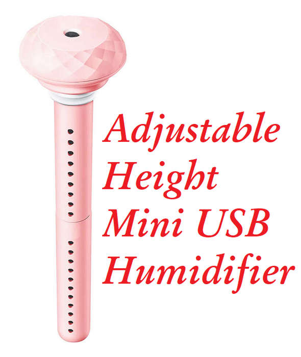 Adjustable Height Mini USB Humidifier - Fits any container