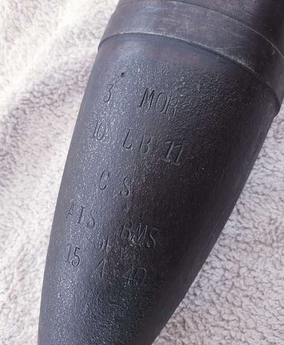 WW2 BRITISH 3 INCH MORTAR INNERT