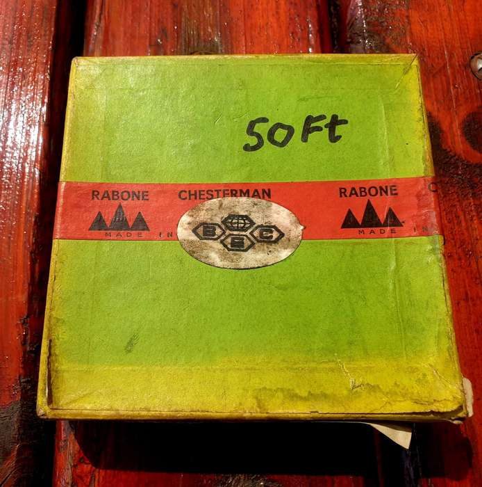 VINTAGE OLD NEW STOCK 50 FT RABONE CHESTERMAN TAPE INSERTS