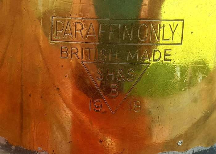 EXTREME LARGE BRITISH SH&S 1948 BLOW TORCH FOR DISPLAY OR REPAIR