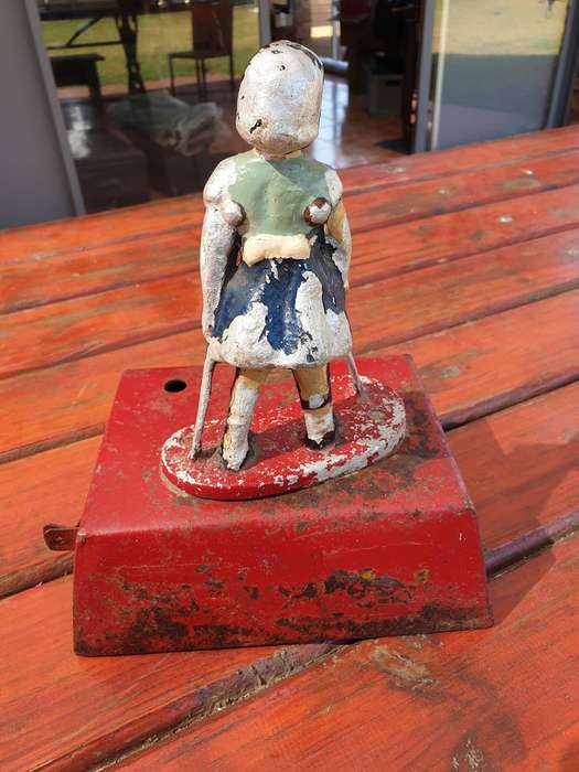 OLD TABLE TOP CEREBRAL PALSY DONATION BOX  200 X 260 MM HIGH