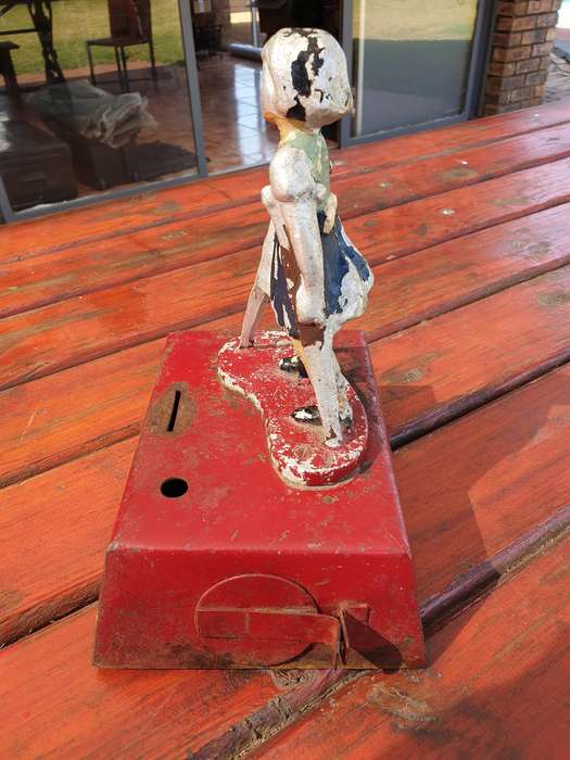 OLD TABLE TOP CEREBRAL PALSY DONATION BOX  200 X 260 MM HIGH