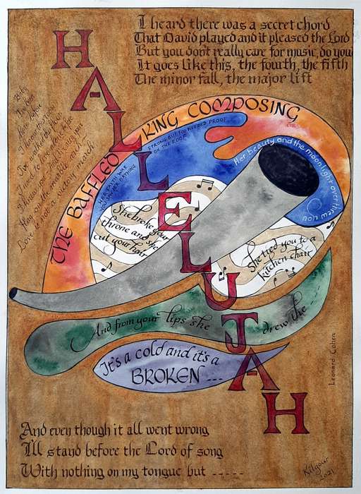 Hallelujah - watercolour