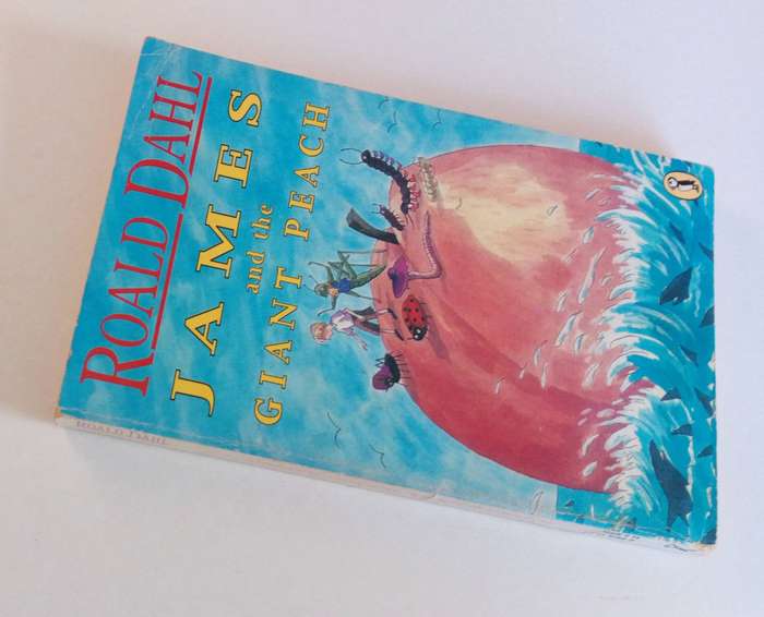 James and the Giant Peach, by Roald Dahl. Published by Penguin Books, 1990.