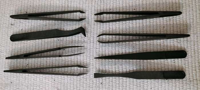 Complete 8 Piece T-201 to T-208 Craft Tweezers