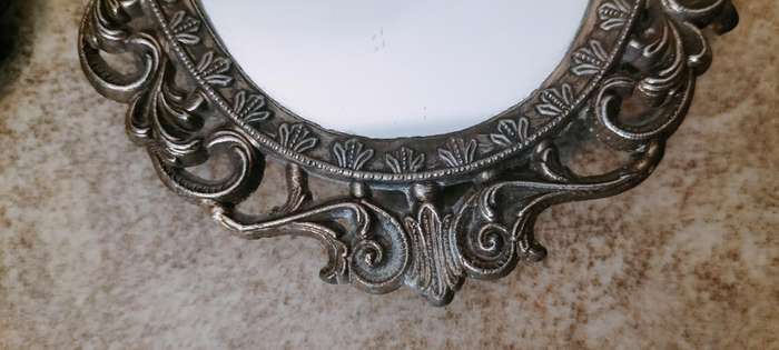 Magnificent Pair of Vintage Solid Brass Mirrors