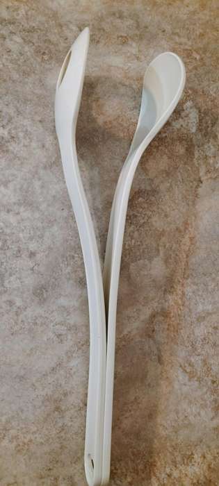Vintage Interlocking Tupperware Salad Servers/Serving Spoons