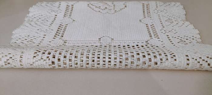 Beautiful Lace Like Rectangular Table Runner
