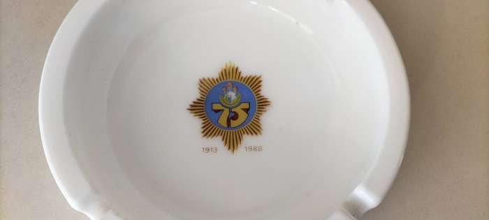 Collectible 75th Anniversary South African Police 1988 Ashtray